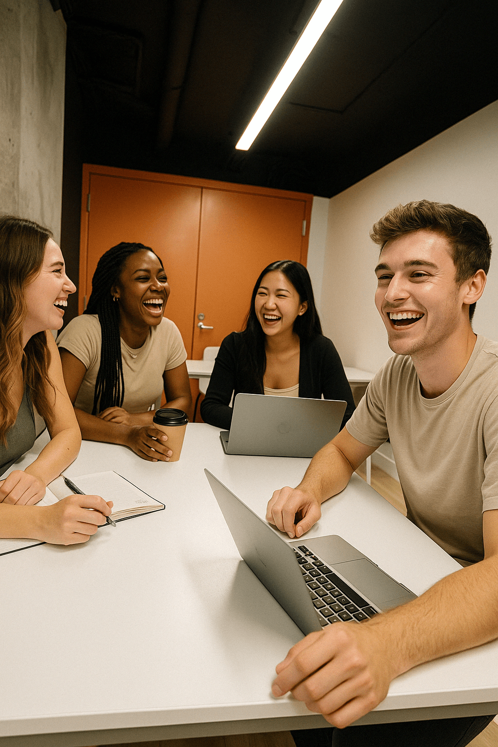 AI enhanced interior common area