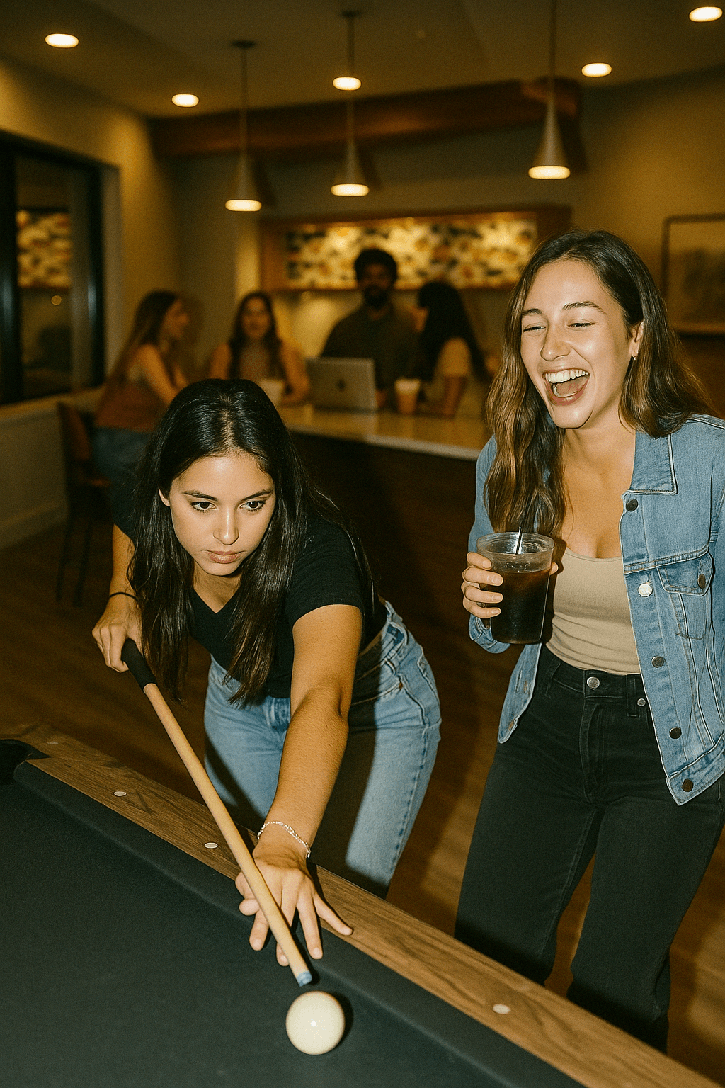 AI enhanced outdoor pool deck